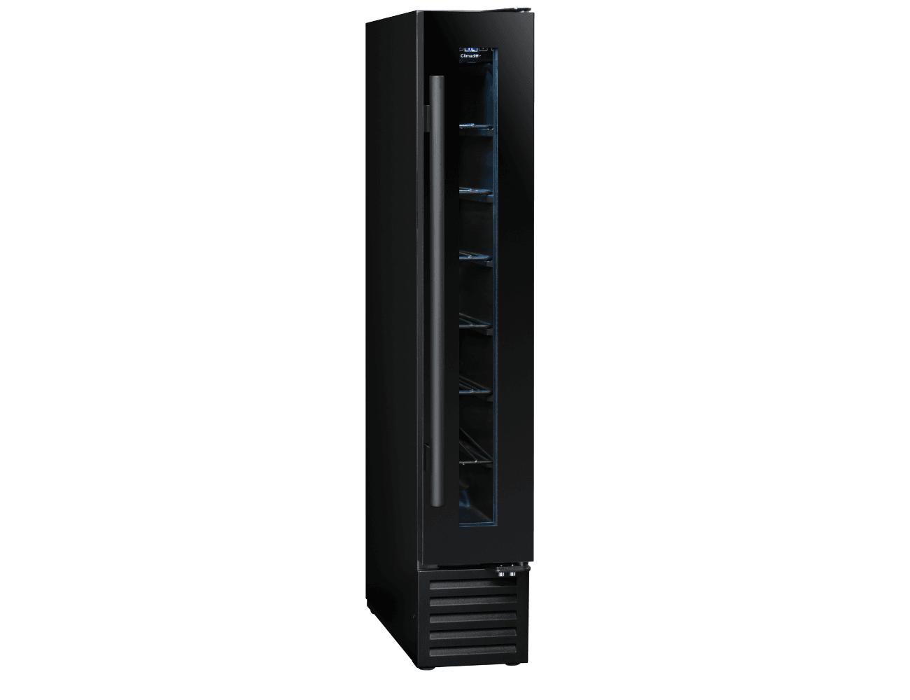 Climadiff Built In Wine Fridge - 7 Bottle 150mm Black - CBU7S1B