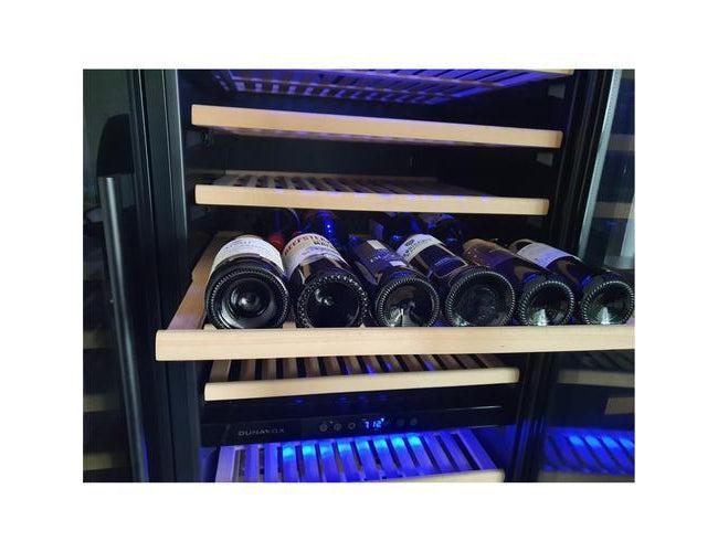 Dunavox Built In Tall Wine Cooler - 194 Bottle 655mm Black - DX-194.490BK