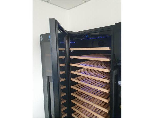 Dunavox Built In Tall Wine Cooler - 194 Bottle 655mm Black - DX-194.490BK