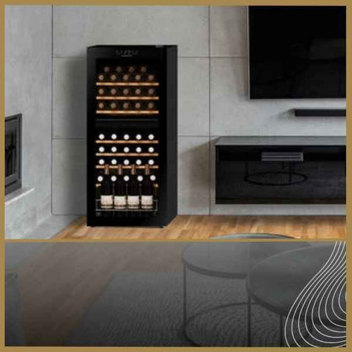 Freestanding Wine Cooler in a Living Room