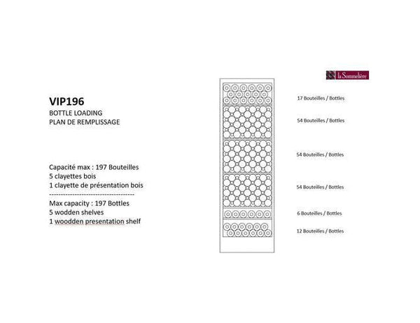 La Sommelière Freestanding Wine Cooler - Multi Zone 600mm Black - VIP196