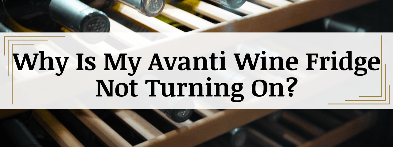 Avanti Wine Cooler Not Turning On