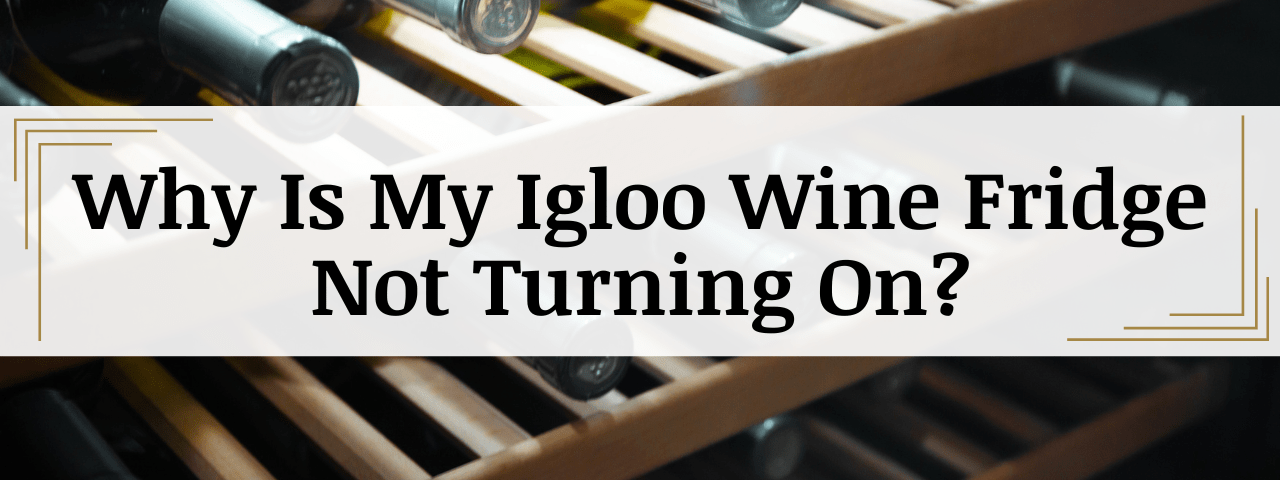 Igloo Wine Cooler Not Turning On