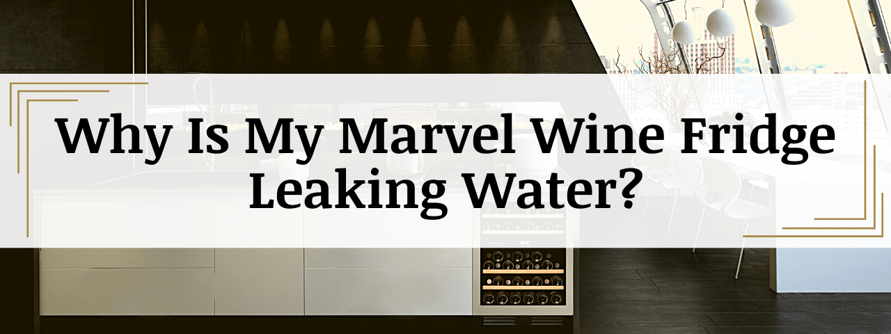 Marvel Wine Cooler Leaking