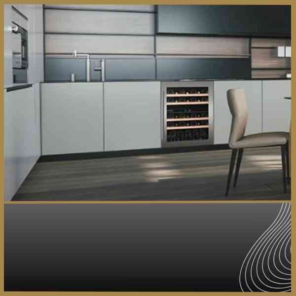 600mm Wine Cooler In a Kitchen Cabinet
