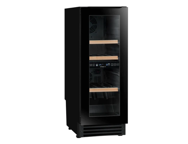 Avintage Built In 30cm Wine Fridge - Dual Zone 25 Bottle Black - AVU27TDZB1