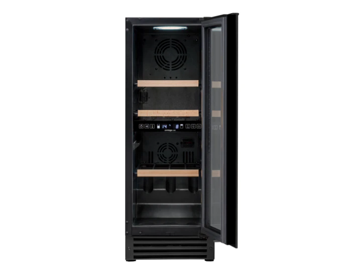 Avintage Built In 30cm Wine Fridge - Dual Zone 25 Bottle Black - AVU27TDZB1