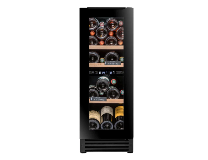 Avintage Built In 30cm Wine Fridge - Dual Zone 25 Bottle Black - AVU27TDZB1