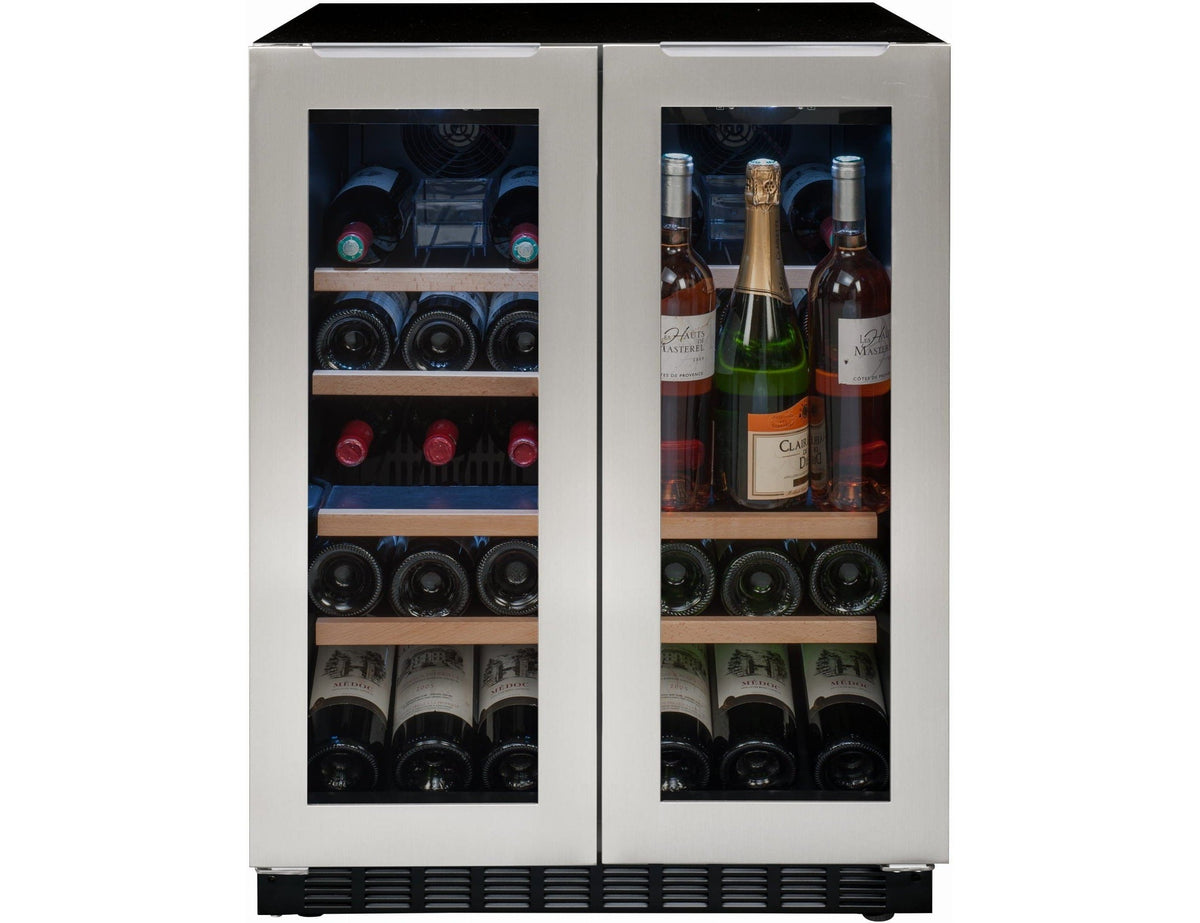 Avintage Built In Under Counter Wine Fridge - 42 Bottle Dual Zone 600mm - AVU41TXDPA