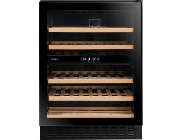 Avintage Built In Wine Fridge - 50 Bottle Dual Zone 600mm Black - AVU53TDZA