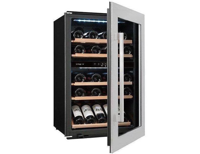 Avintage Dual Zone Integrated Wine Fridge - 52 Bottle Black - AVI47XDZA