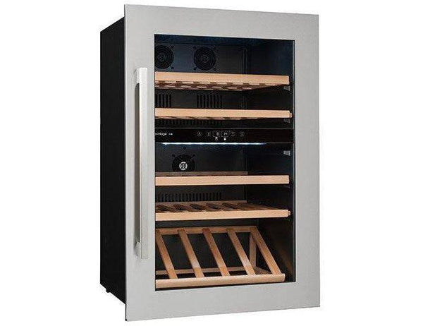 Avintage Dual Zone Integrated Wine Fridge - 52 Bottle Black - AVI47XDZA