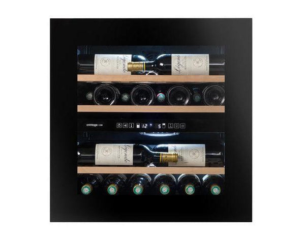 Avintage Integrated Wine Cooler - 36 Bottle Dual Zone 600mm Black - AVI60PREMIUM