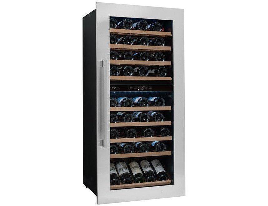 Avintage Integrated Wine Cooler - 79 Bottle Dual Zone 600mm Black - AVI81XDZA