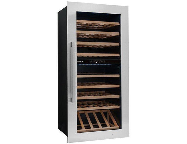 Avintage Integrated Wine Cooler - 79 Bottle Dual Zone 600mm Black - AVI81XDZA