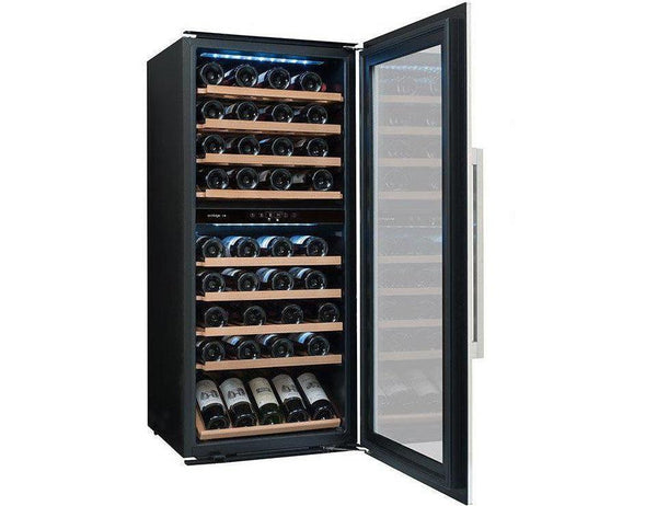 Avintage Integrated Wine Cooler - 79 Bottle Dual Zone 600mm Black - AVI81XDZA