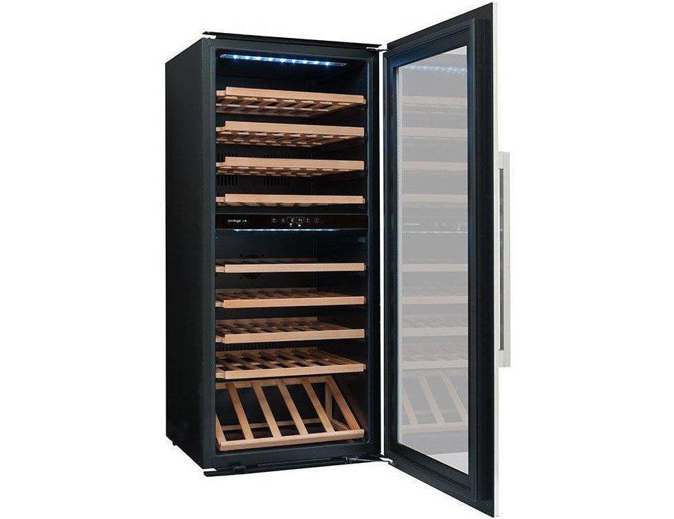 Avintage Integrated Wine Cooler - 79 Bottle Dual Zone 600mm Black - AVI81XDZA