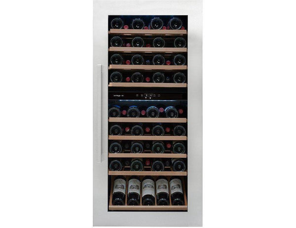 Avintage Integrated Wine Cooler - 79 Bottle Dual Zone 600mm Black - AVI81XDZA