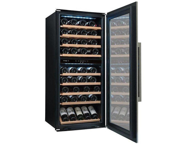 Avintage Integrated Wine Cooler - 79 Bottle Dual Zone 600mm Black - AVI82CDZA