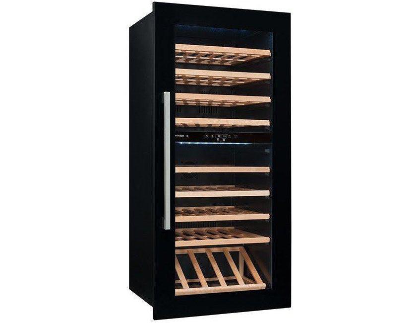 Avintage Integrated Wine Cooler - 79 Bottle Dual Zone 600mm Black - AVI82CDZA