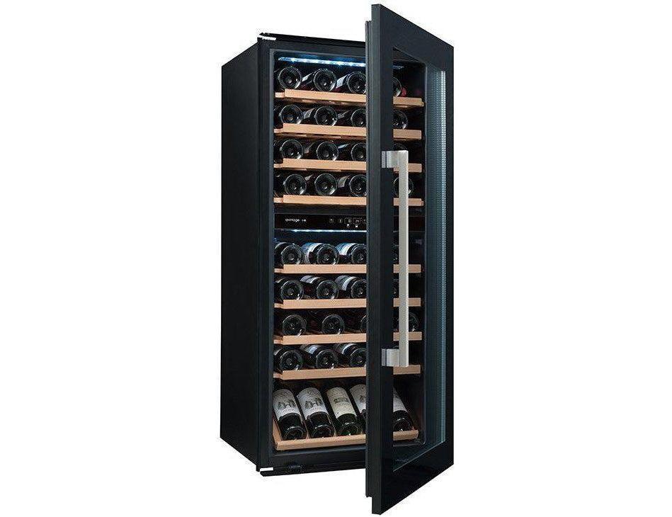 Avintage Integrated Wine Cooler - 79 Bottle Dual Zone 600mm Black - AVI82CDZA