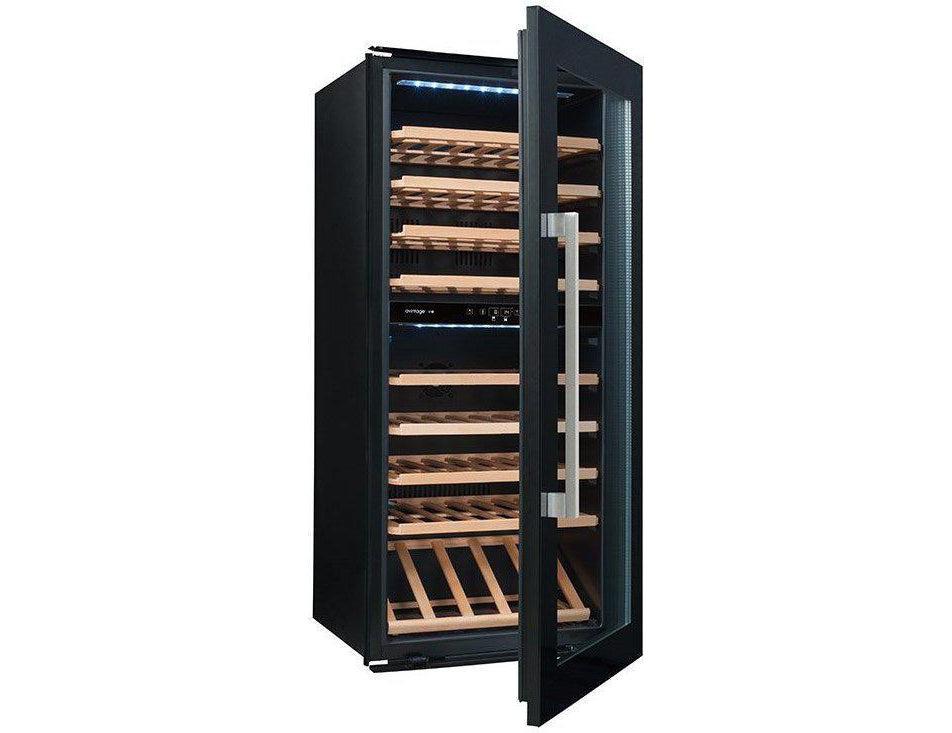 Avintage Integrated Wine Cooler - 79 Bottle Dual Zone 600mm Black - AVI82CDZA