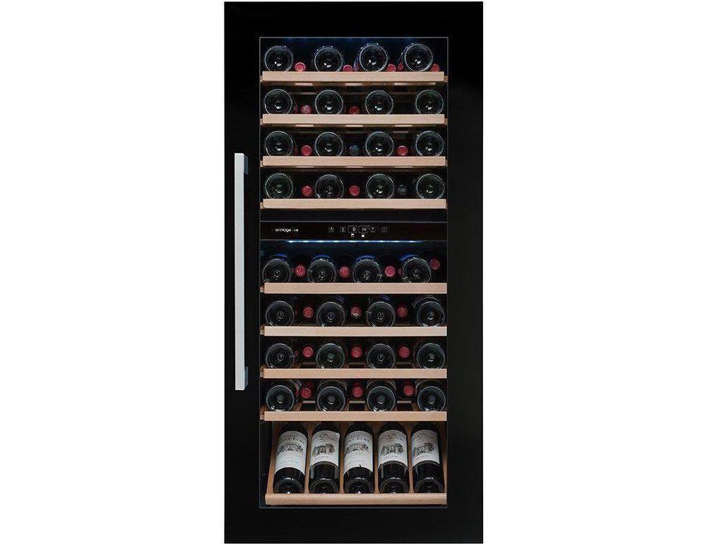 Avintage Integrated Wine Cooler - 79 Bottle Dual Zone 600mm Black - AVI82CDZA