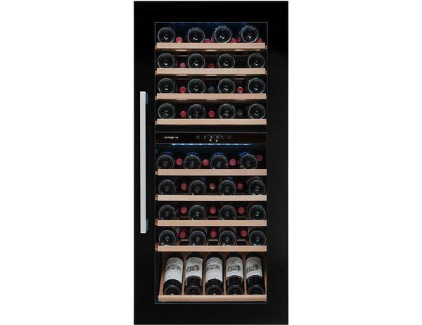 Avintage Integrated Wine Cooler - 79 Bottle Dual Zone 600mm Black - AVI82CDZA