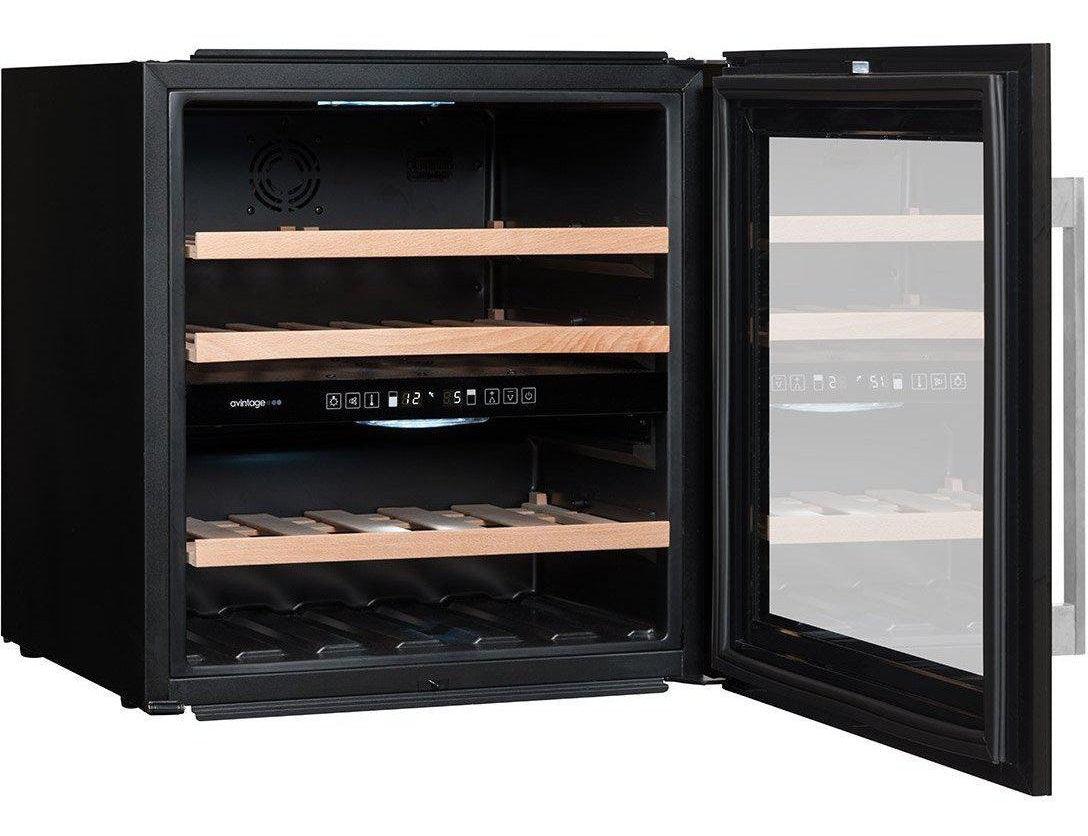 Avintage Integrated Wine Fridge - 36 Bottle Dual Zone 600mm Black - AVI60CDZA