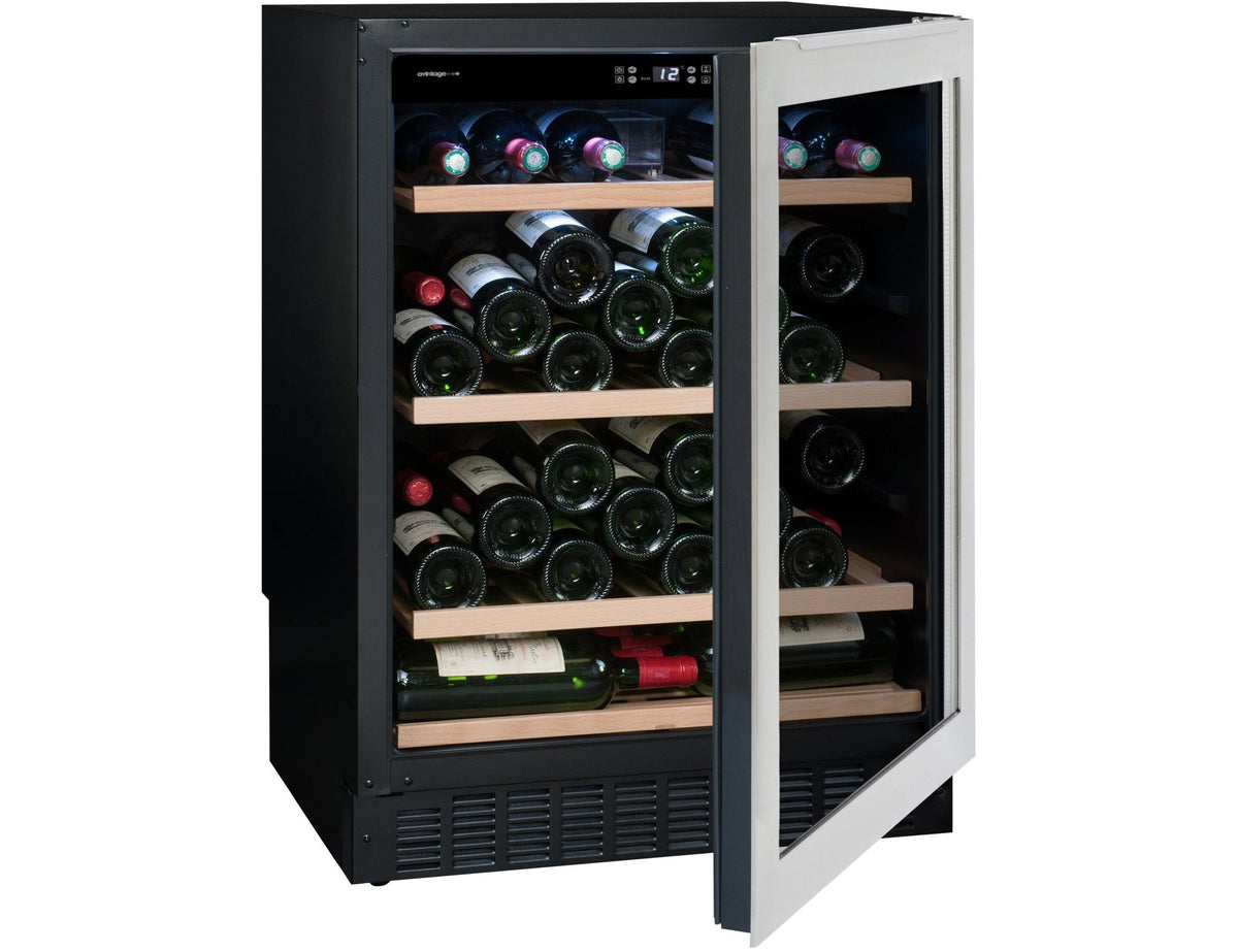 Avintage Under Counter Wine Fridge - 50 Bottle 600mm Stainless Steel - AVU52TXA