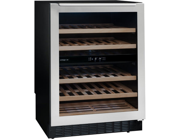 Avintage Under Counter Wine Fridge - 50 Bottle Dual Zone 600mm Black - AVU54TXDZA