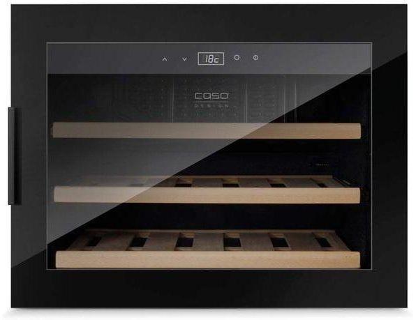 CASO Integrated Wine Fridge - 18 Bottle 600mm Black - WineSafe 18 EB