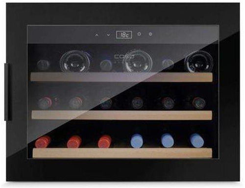 CASO Integrated Wine Fridge - 18 Bottle 600mm Black - WineSafe 18 EB