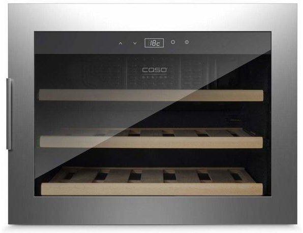 CASO Integrated Wine Fridge - 18 Bottle 600mm Grey - WineSafe 18 EB Inox 629