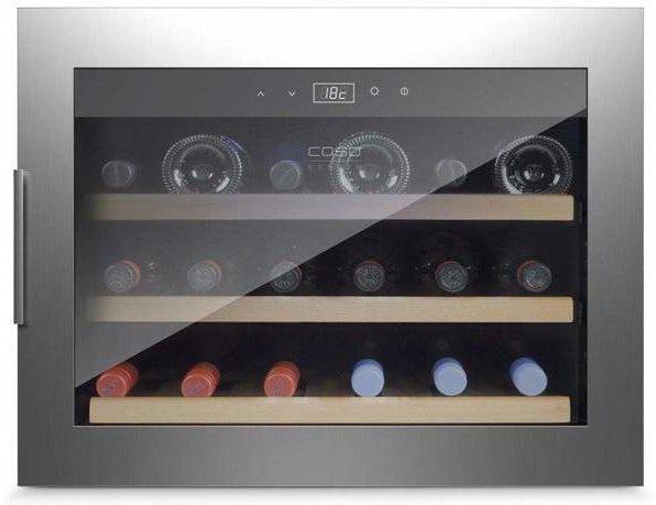 CASO Integrated Wine Fridge - 18 Bottle 600mm Grey - WineSafe 18 EB Inox 629