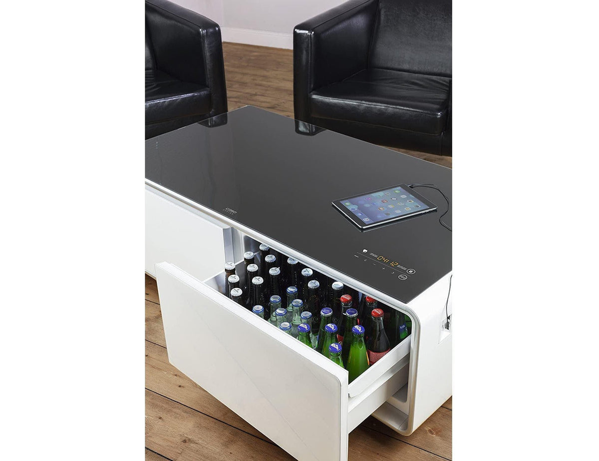 CASO Sound & Cool Table - Soundbar, Beverage Cooler & Lounge Table