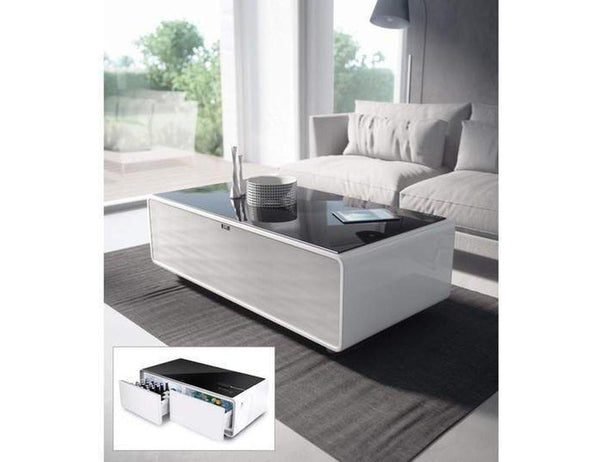 CASO Sound & Cool Table - Soundbar, Beverage Cooler & Lounge Table