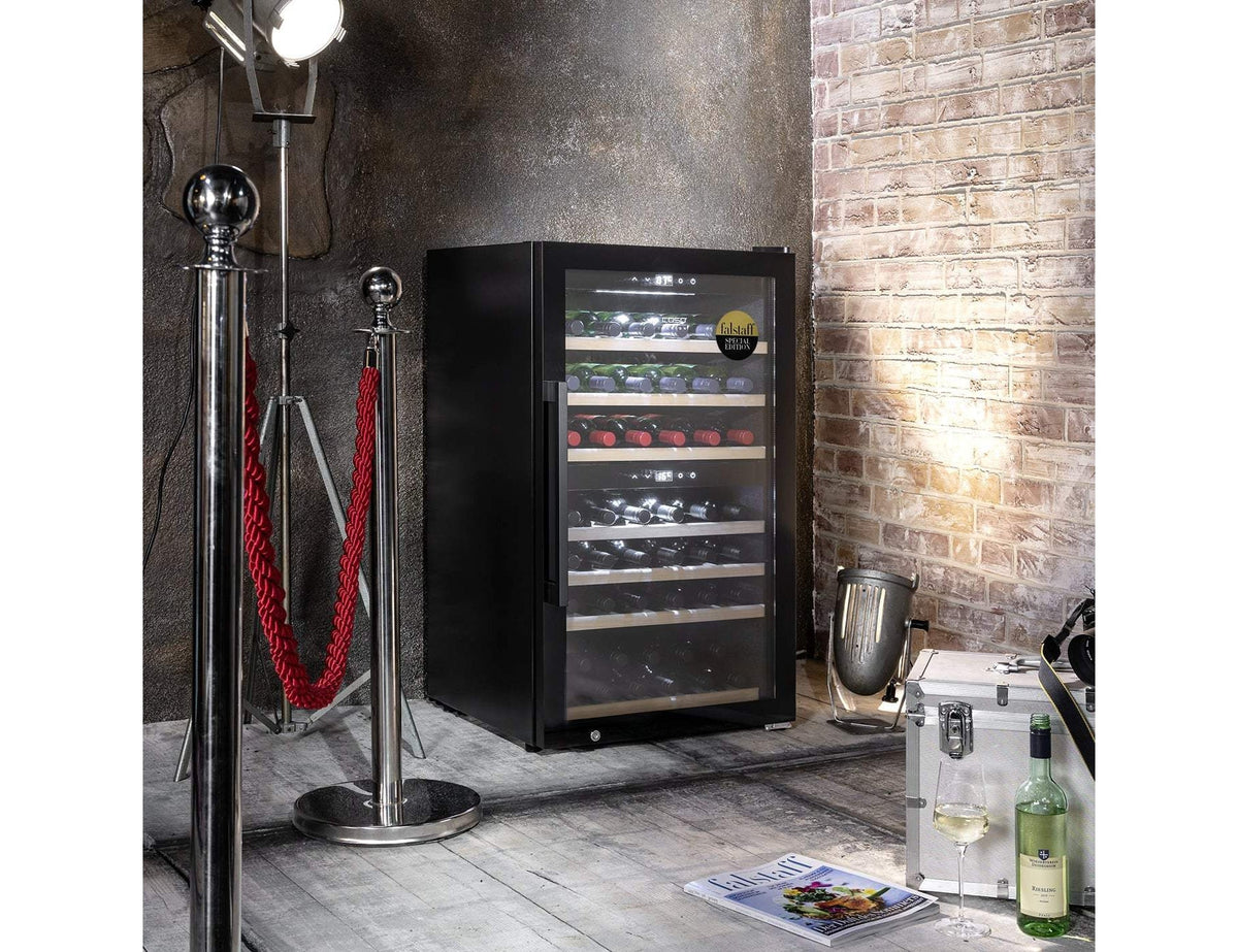 CASO Wine Cooler - 66 Bottle Dual Zone 600mm Black - WineExclusive 66 Smart