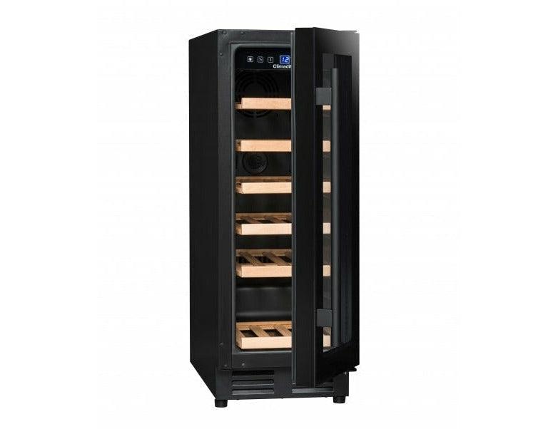 Climadiff 30cm Built In Wine Cooler - 18 Bottle Black - CBU18S2B