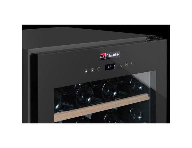 Climadiff 40cm Freestanding Wine Cooler - 41 Bottle Black - CS41B1