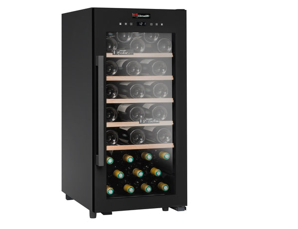 Climadiff 40cm Freestanding Wine Cooler - 41 Bottle Black - CS41B1