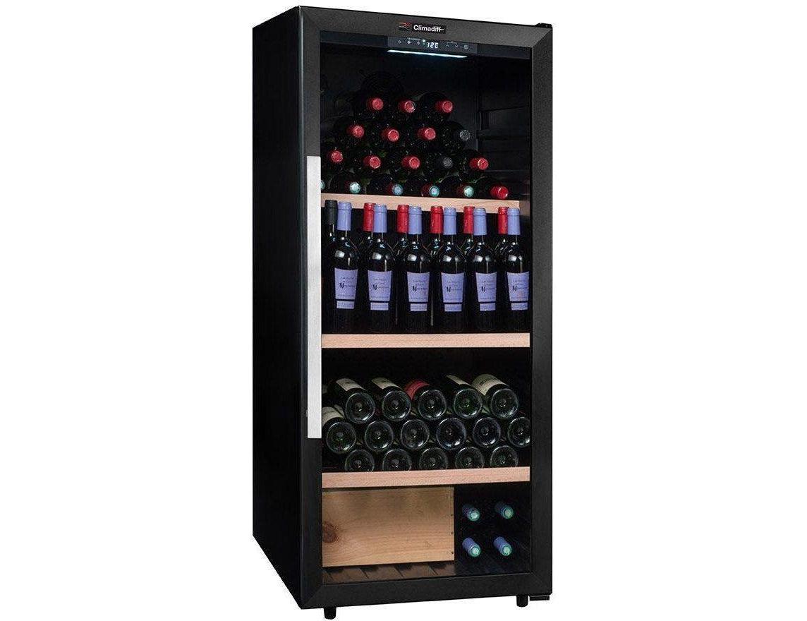 Climadiff Ageing Wine Cabinet - 160 Bottle 600mm Black - CPW160B1