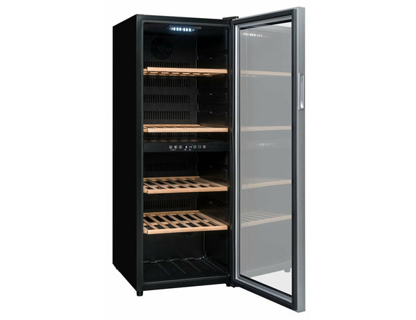 Climadiff Dual Zone Freestanding Wine Cooler - 91 Bottle 480mm Black - CD90B1