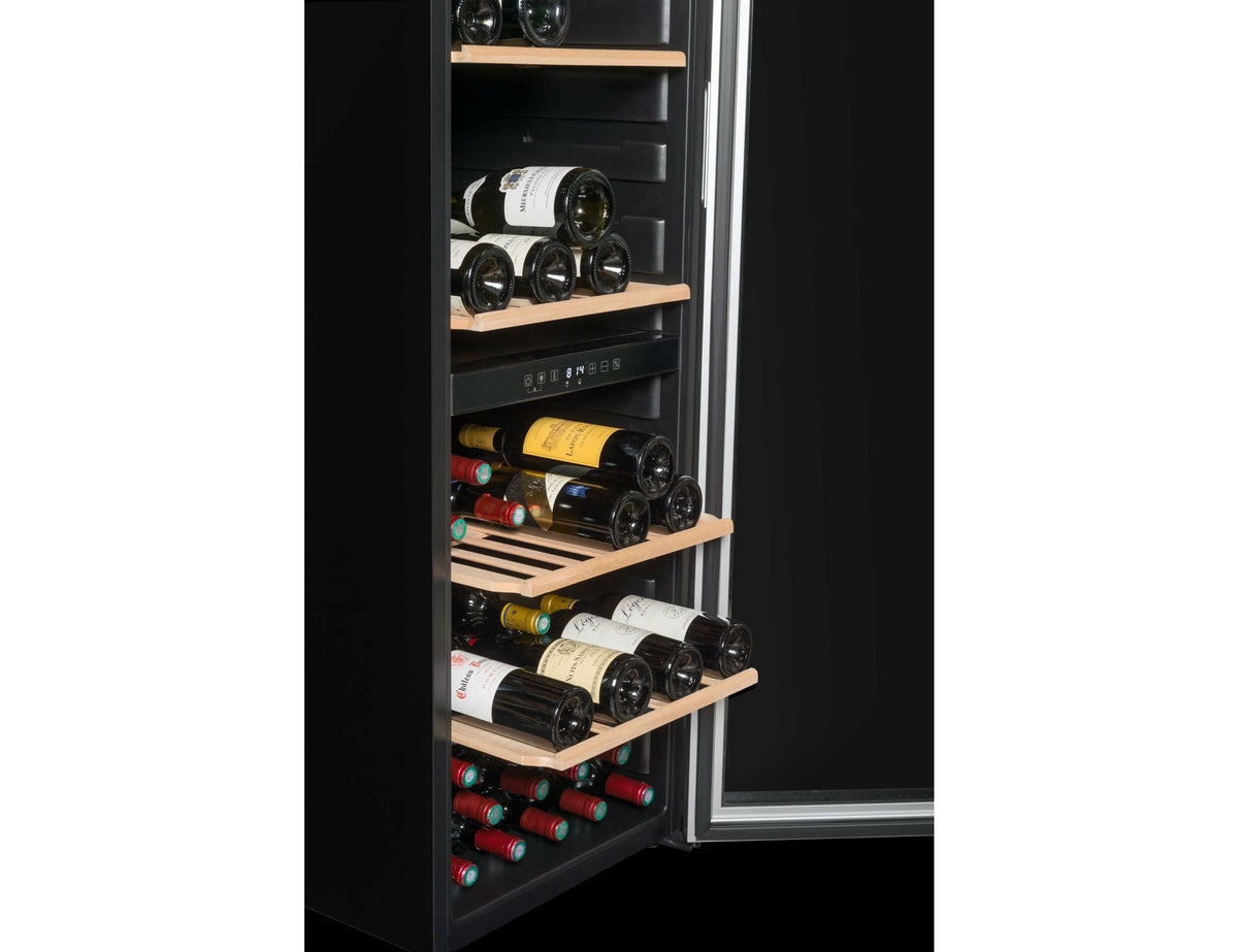 Climadiff Dual Zone Freestanding Wine Cooler - 91 Bottle 480mm Black - CD90B1