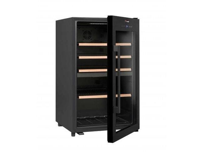 Climadiff Dual Zone Freestanding Wine Fridge - 56 Bottle 500mm Black - CD56B1