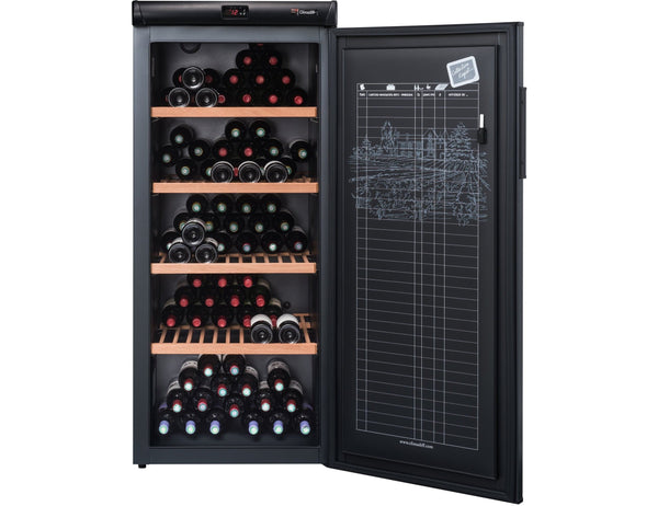 Climadiff Freestanding Wine Cabinet - 180 Bottle 620mm Black - RESERVE 185