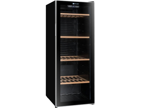 Climadiff Freestanding Wine Cooler - 105 Bottle Single Zone 480mm Black - CS105B1