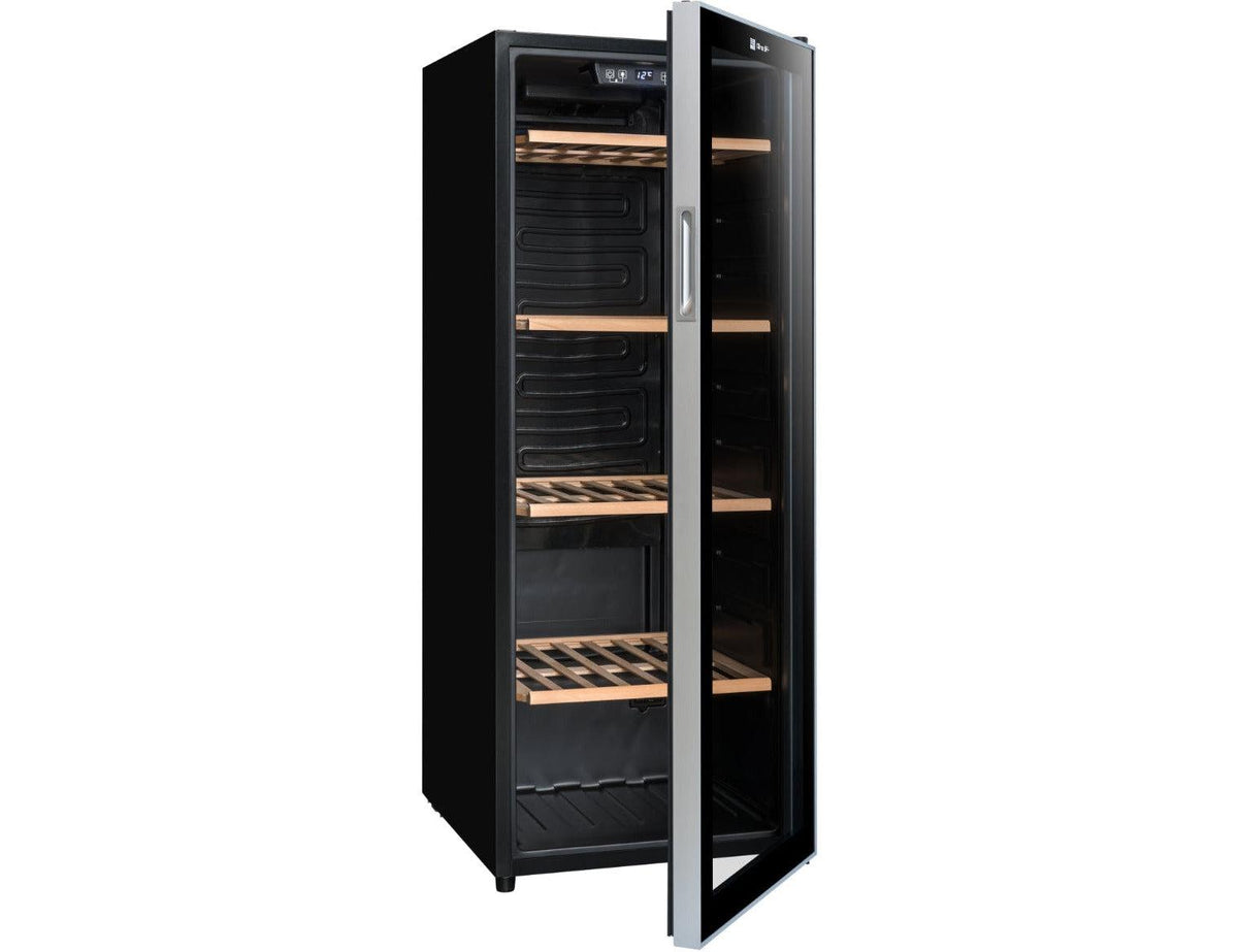 Climadiff Freestanding Wine Cooler - 105 Bottle Single Zone 480mm Black - CS105B1