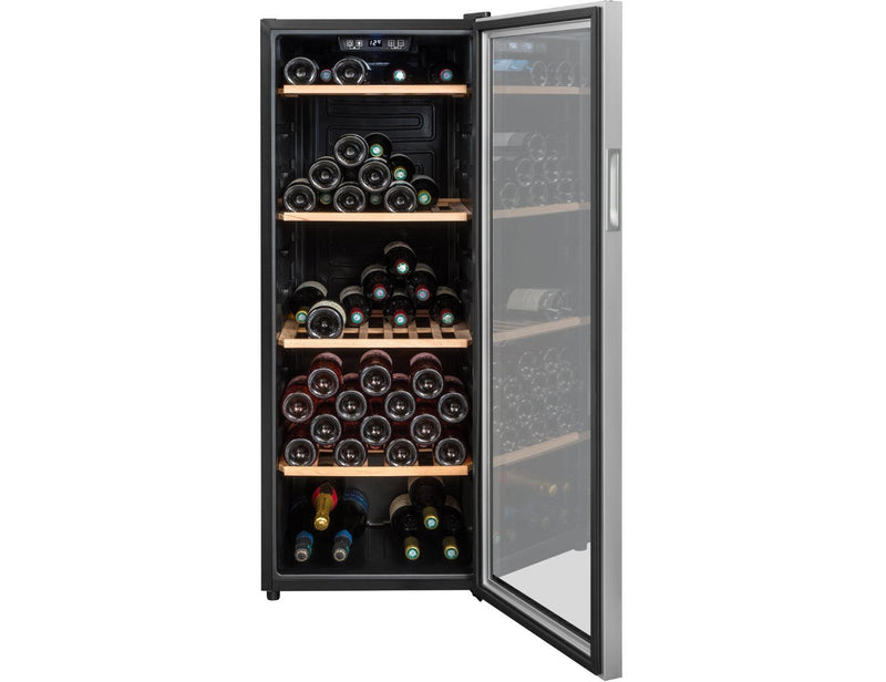 Climadiff Freestanding Wine Cooler - 105 Bottle Single Zone 480mm Black - CS105B1