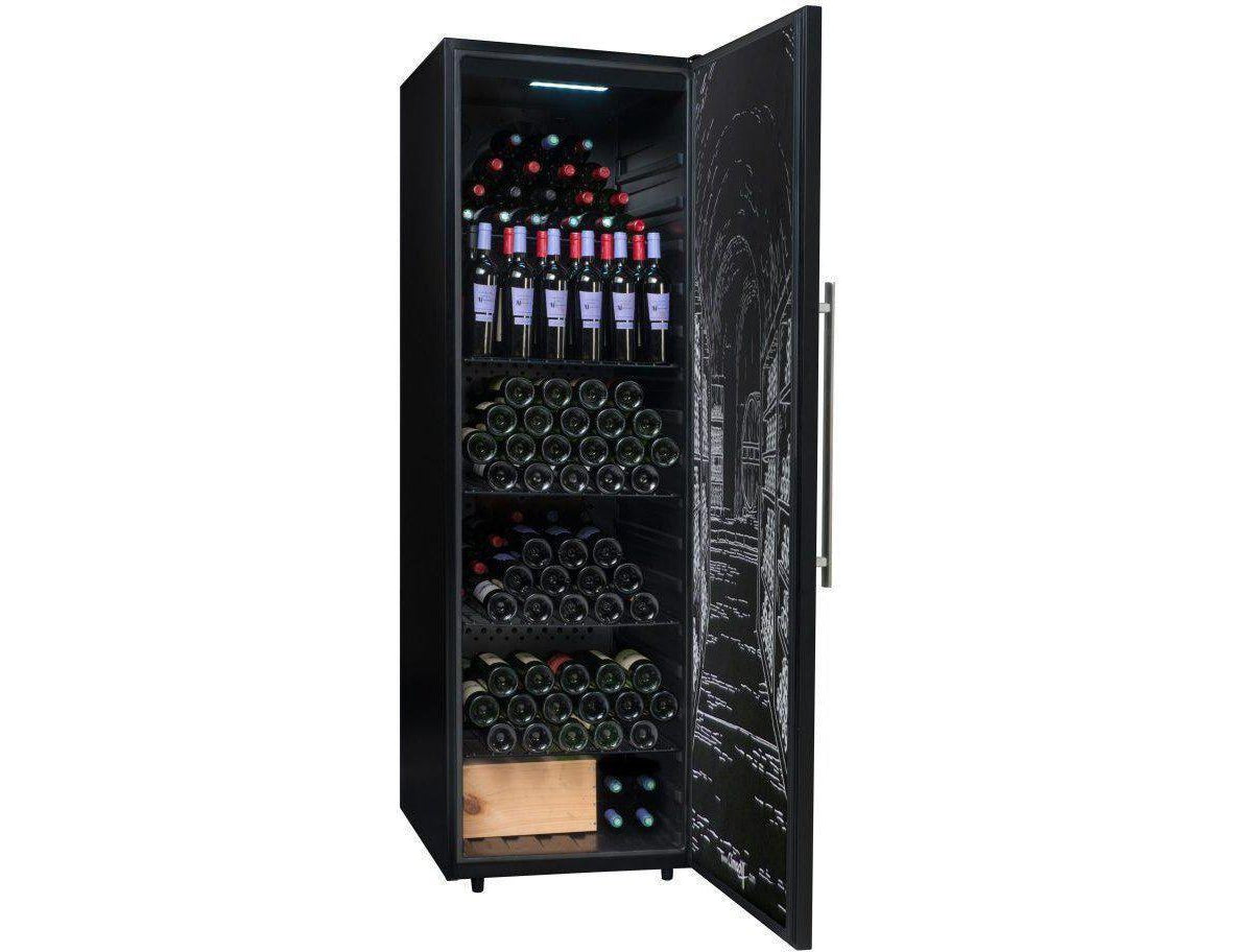 Climadiff Tall Wine Cabinet - 250 Bottle Multi Zone 600mm Black - PCLP251